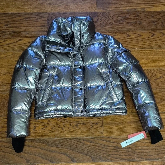 AQUA - RARE Metallic Puffer Coat 100% Exclusive - Picture 2 of 4